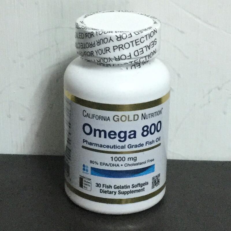 加州金牌 California Gold Nutrition Omega-3 Omega 800 魚油膠囊EPA/DHA