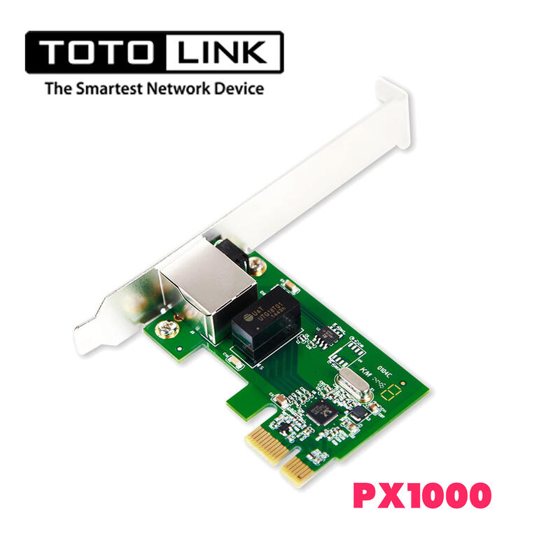 缺貨「Sorry」TOTOLINK PX1000 有線網路卡 PCI-E Gigabit 1000M 螃蟹卡 RJ-45
