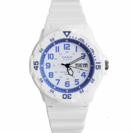 輕巧簡約數字霧面中性手錶 復CASIO卡西歐 潛水運動風格白色手錶 休閒運動腕錶 防水100米【NE1278】