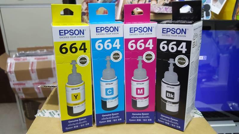 (Whouse哇城）原廠EPSON L系列連供墨水組 黑664100 藍664200 紅664300 黃664400各1