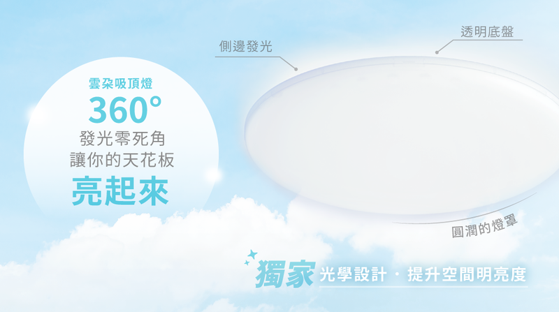 【舞光】雲朵遙控吸頂燈~30W、50W、附調光遙控器、可記憶色溫、四段壁切、無藍光危害！桃園八德實體倉庫展示、科華洛燈飾