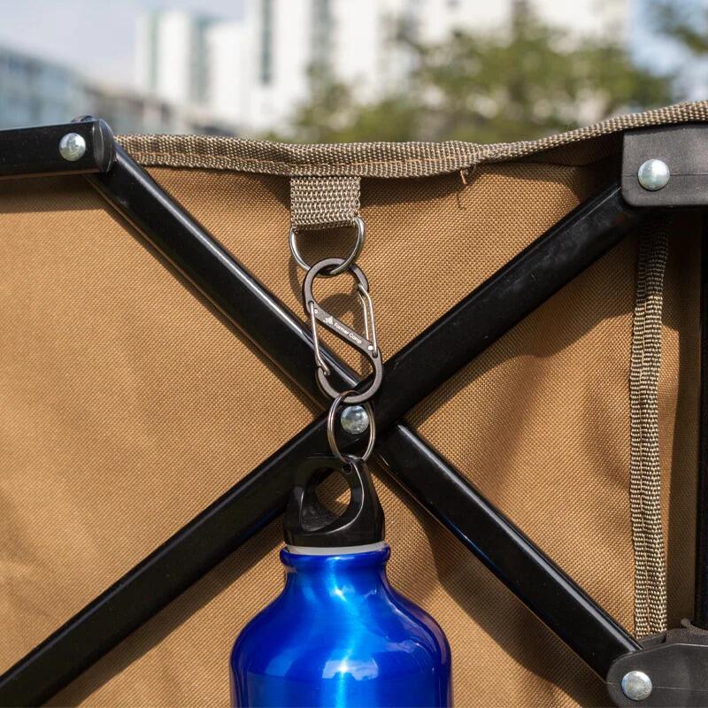 【山道具屋】Farmer camp 彈力雙開口4~5CM鋁合金S型登山扣/多功能8字扣/S扣掛勾