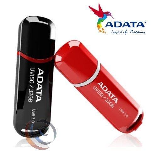 「阿秒市集」ADATA 威剛 UV150 32G 32GB USB3.1 Gen1 隨身碟 黑/紅 五年保