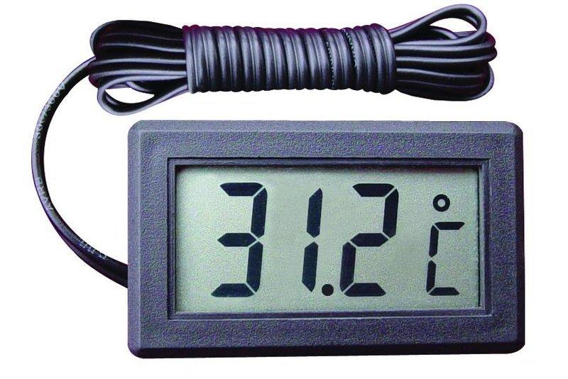 【露天A1店】(HT-1 溫度計 帶線) 電子式溫度計 -50℃~+108℃ 溫度計 魚缸溫度計 探針式 嵌入式