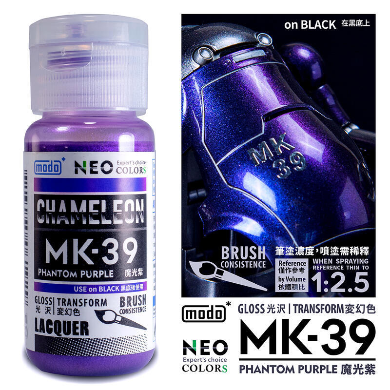 【模型屋】現貨 modo 摩多 NEO系列 模型漆 電鍍漆 油性漆 MK35 魔光紅 魔光黃 魔光藍 魔光綠 魔光紫