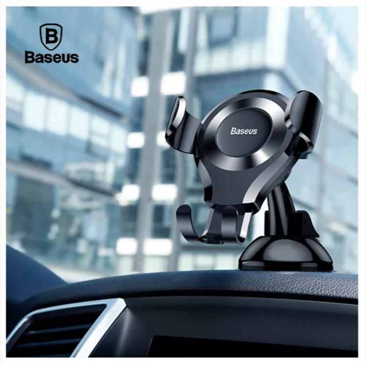 【Baseus】吸盤式重力車用支架 自動鎖緊/鬆開 手機支架 手機架 車用支架 車載支架【迪特軍】