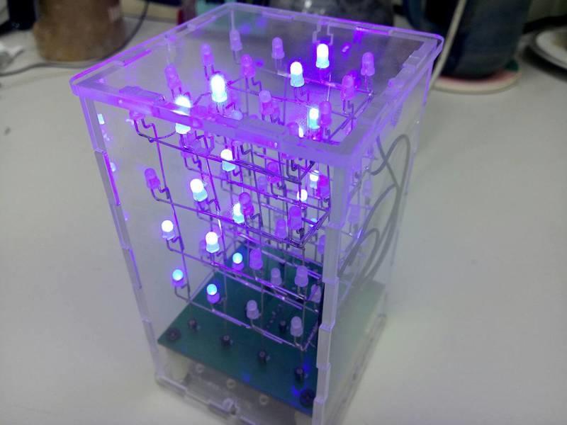 [RWG] 光立方 for Arduino Nano LED Cube 4*4*4 + 燈殼 套裝組合讓您省更多