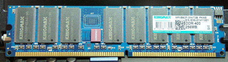 [二手良品] 桌上型用 記憶體 DDR 400 256 MB Kingmax 顆粒 單面