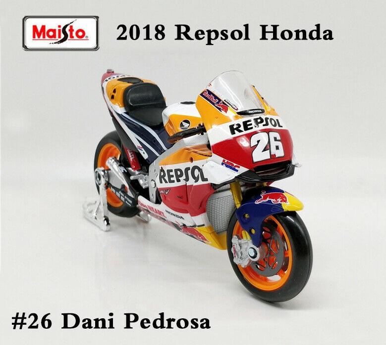【MotoGP模型】Dani Pedrosa 2018年 退休車款 Honda RC213V Maisto 1/18精品