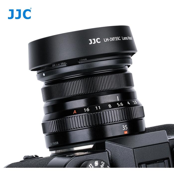 又敗家JJC富士Fujifilm副廠LH-XF35II遮光罩LH-JXF35C適XF 23mm XC 35mm F2 R