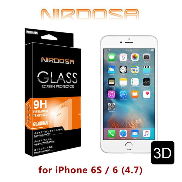 晴璇本舖【出清】NIRDOSA 全滿版 iPhone 6S / 6 4.7 9H 0.33mm 鋼化玻璃螢幕保護貼