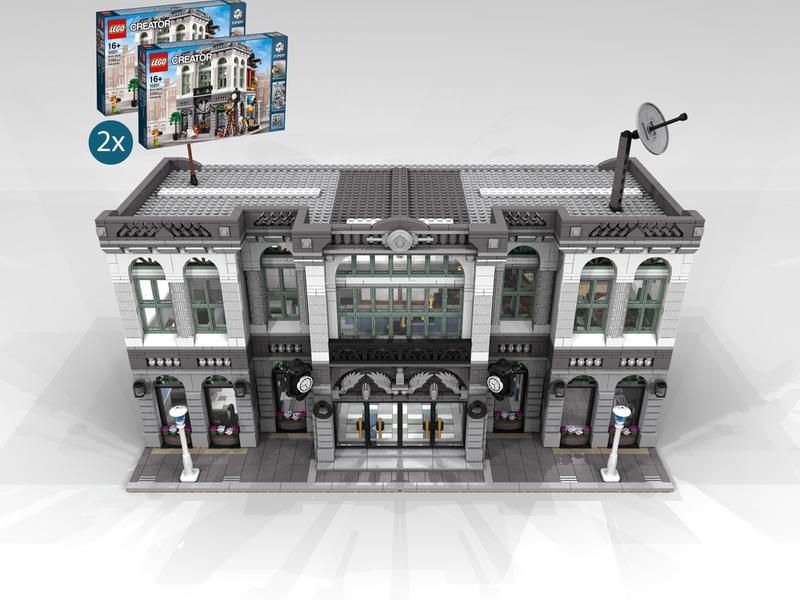 10251-C MOC 21565 磚塊銀行  PDF 電子說明 參考 LEGO 樂高 10251 樂拼 15001