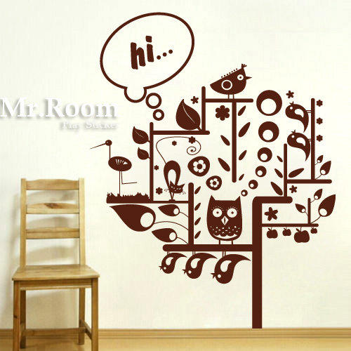 ☆ Mr.Room 空間先生創意 壁貼 夢境奇幻樹 (TR030)  精品櫥窗 無白透明邊壁貼
