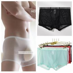 ZSYF速乾透氣網紗內褲1534細膩網紗透明男士內褲透氣平角...