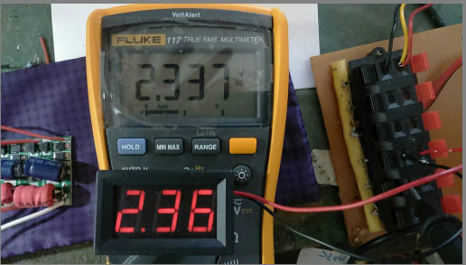 【474】LED直流電壓表 DC 2.4-30V 兩線 0.56 低壓高精度
