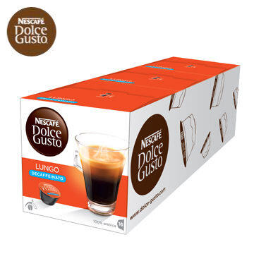 限時買5盒送1盒即期 雀巢 新型膠囊咖啡機專用 低咖啡因美式濃黑咖啡膠囊 (一條三盒入) 料號 12409482