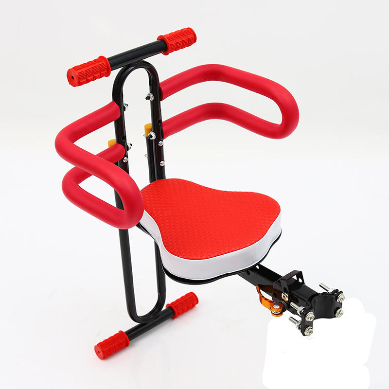W069電動車前置快拆可折疊兒童座椅自行車山地車前置小孩寶寶安全座椅