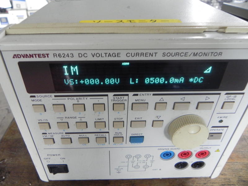 Advantest R6243 DC 直流電壓電流源voltage/current source/monitor
