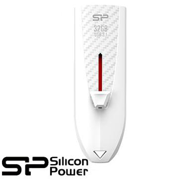 【32G】廣穎 Silicon-Power Blaze B25 USB 3.1隨身碟(白) SP032GBUF3B25V