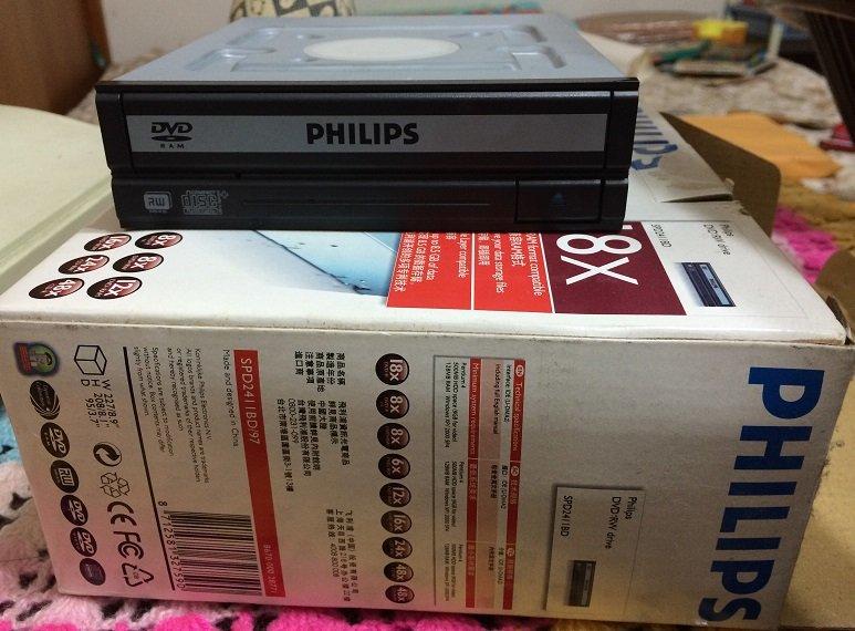 【 DVD燒錄機】Philips飛利浦DVD-RW SPD2411 18倍燒錄機