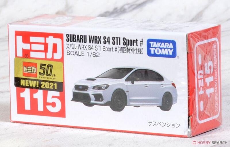 樂達》現貨新車貼代理版Tomica No.115 SUBARU WRX S4 STI 初回白158561