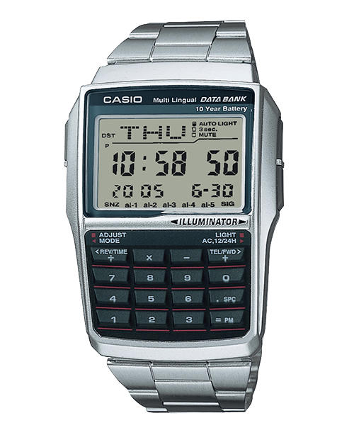 附台灣卡西歐保卡才是公司貨【時間光廊】CASIO 卡西歐 DATA BANK 電話記憶 計算機手錶 DBC-32D-1A