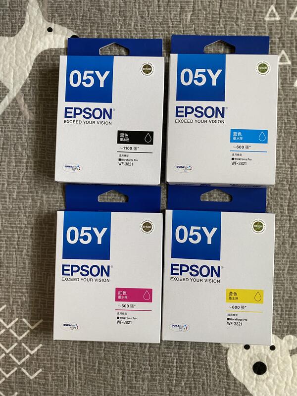 現貨含發票 EPSON WF-3821  C13T05Y450 黃色墨水匣適用機型	WF3821