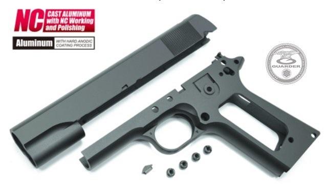GUARDER-STORE[警星國際]MARUI Series'70鋁合金槍身(無刻印/黑色)  M1911-24(B)