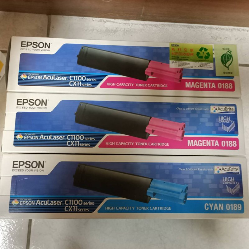 EPSON 原廠高容量碳粉匣 S050189 (藍/紅) (C1100/CX11F)
