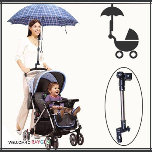 八號倉庫【2L092Y096】多功能嬰兒手推車專用遮陽雨傘支架
