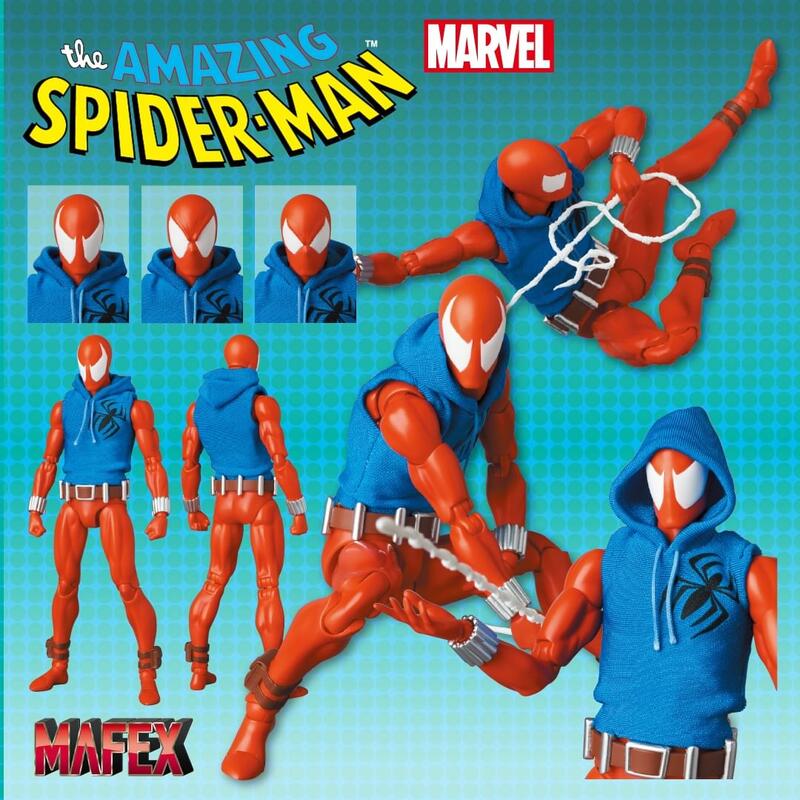 MAFEX No.186 Marvel 蜘蛛人緋紅蜘蛛人猩紅蜘蛛人漫畫版comic ver 可動