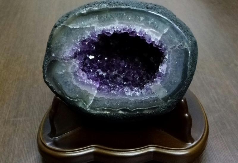 烏拉圭 紫水晶洞 紫晶洞 [總重2580g含座]