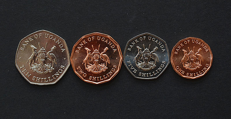 烏干達 1987年 4枚硬幣一套