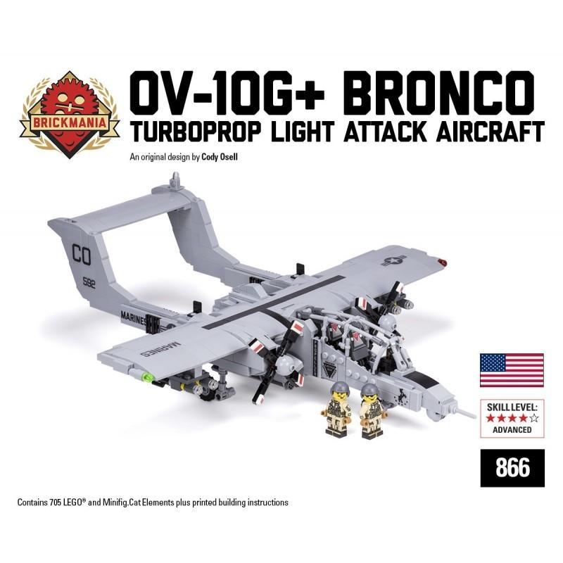 代訂[正版Lego樂高/Brickmania設計出品]現代美軍 OV-10G Bronco 野馬式攻擊偵察機