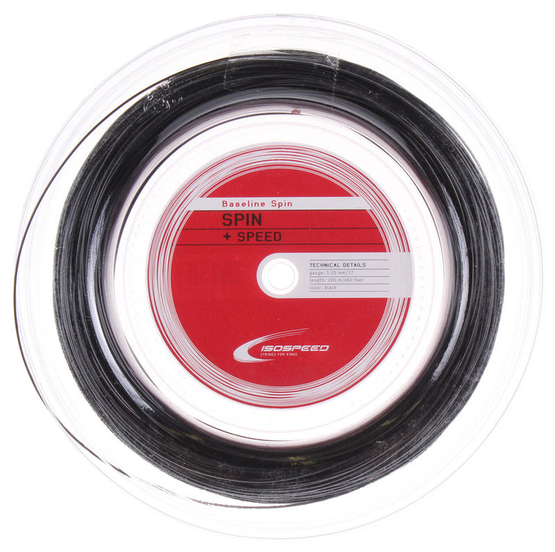 【曼森體育】ISOSPEED 網球線 Baseline 16/17 圓硬線 黑 12.2米一包 奧地利製