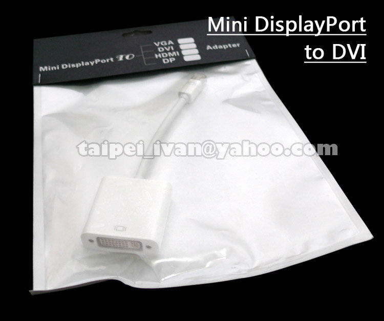 全新 蘋果 Apple專用 Mini Displayport to DVI 轉接線 DP 支援 thunderbolt
