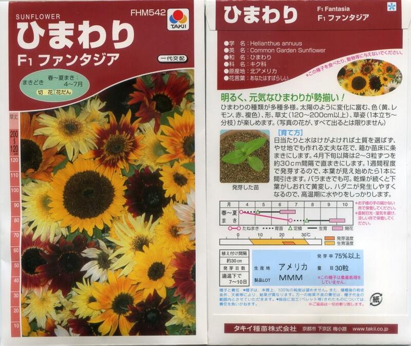 【花之鄉小舖】進口高級日本花卉種子--向日葵  幻想曲