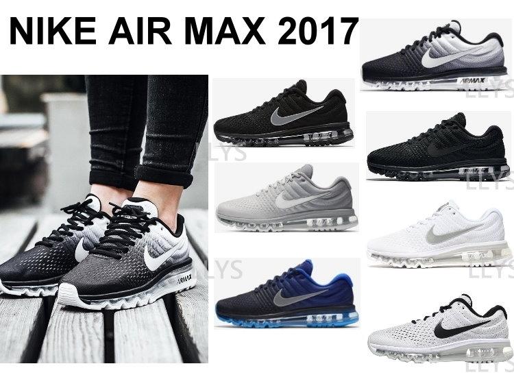 NIKE AIR MAX 2017 運動鞋 漸層 雪花 全氣墊 慢跑鞋 黑 灰 白 藍 粉 休閒鞋 籃球鞋 男鞋 女鞋