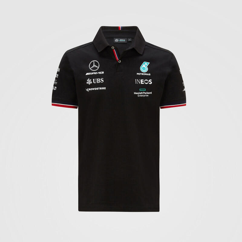 2021年 Mercedes AMG 賓士F1 官方隊服Polo衫(黑)