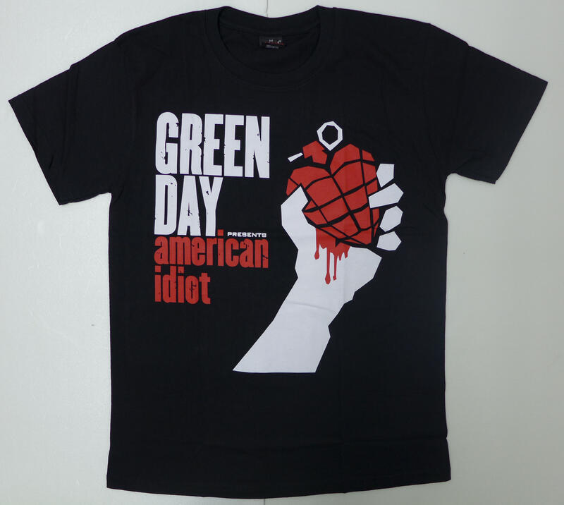 【Mr.17】 Green Day 年輕歲月合唱團 龐克樂團 American Idiot 男士短袖T恤(H511)