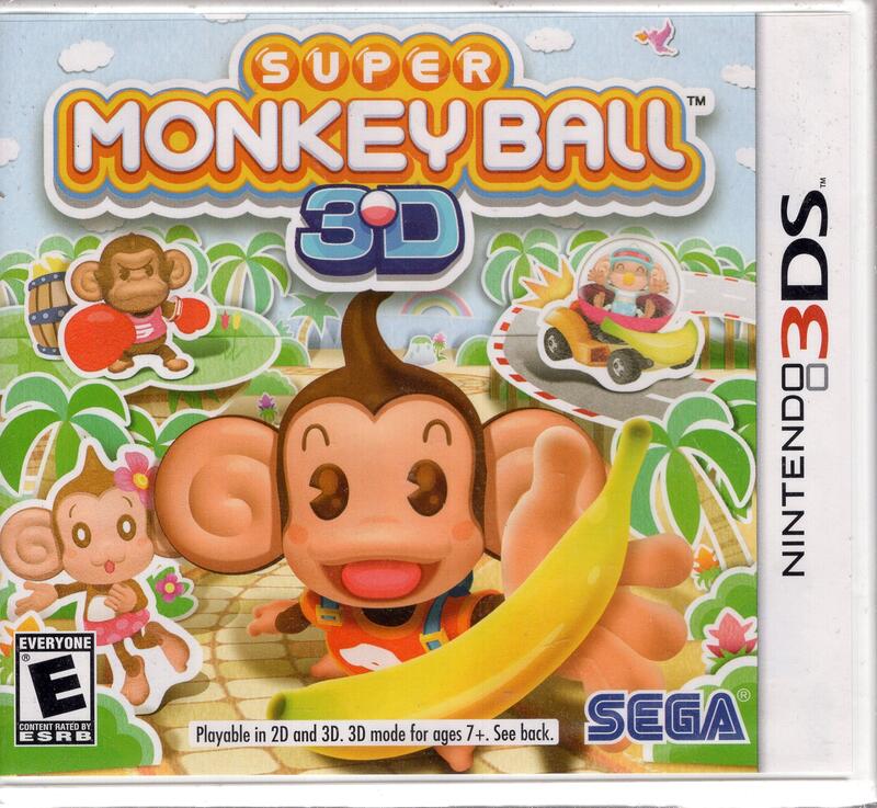 3DS美規專用遊戲超級猴子球3D Super Monkey Ball 3D 美版全新未拆封