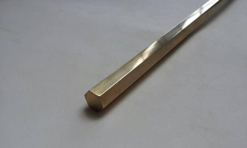 黃銅棒 實心 快削 六角棒 銅棒 黃銅條 徑12mm*長30公分