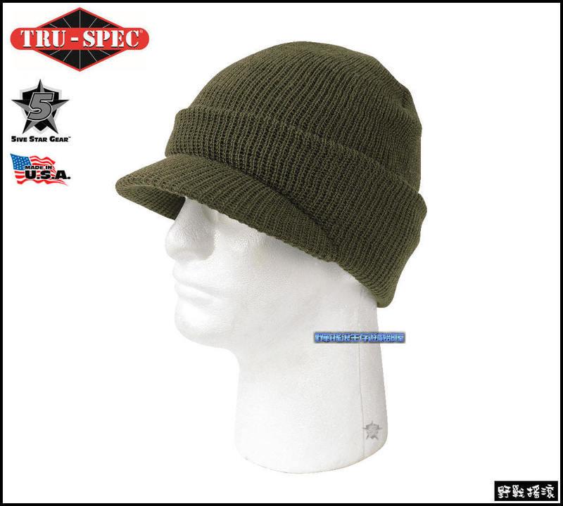 【野戰搖滾-生存遊戲】美國 TRU-SPEC 雙層針織吉普帽【軍綠色】針織帽毛帽面罩頭巾頭套抓絨帽子小帽圍巾