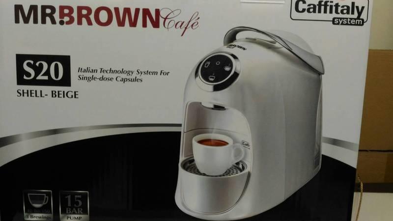 伯朗膠囊咖啡機 Mr.Brown Cafe S20 白色(全新)