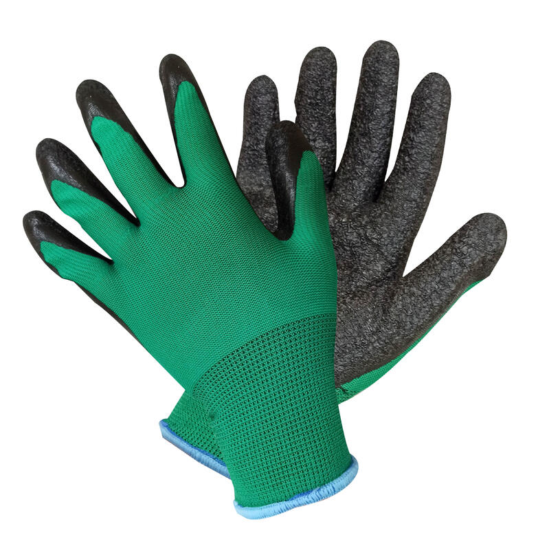 《慶燾量販百貨》舒適型止滑-耐磨手套(深綠色) 【E4JI-7599】工作手套