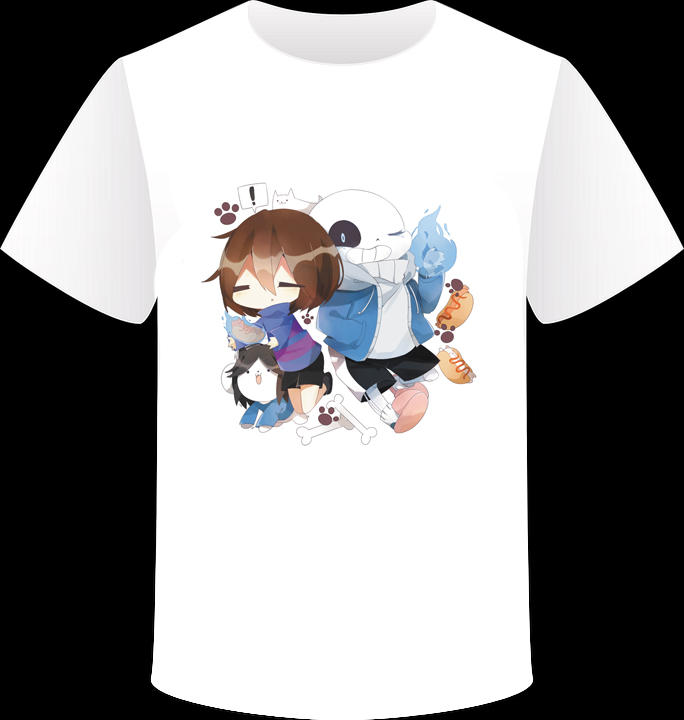 【UNDERTALE】sams*firsk和chara*asriel短袖T恤