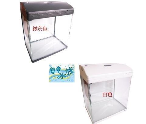 [ 台中水族 ] Mr.AQUA -410小彎角ㄇ型玻璃套缸 白色(內置過濾+燈具) 水草及觀賞魚缸 特價