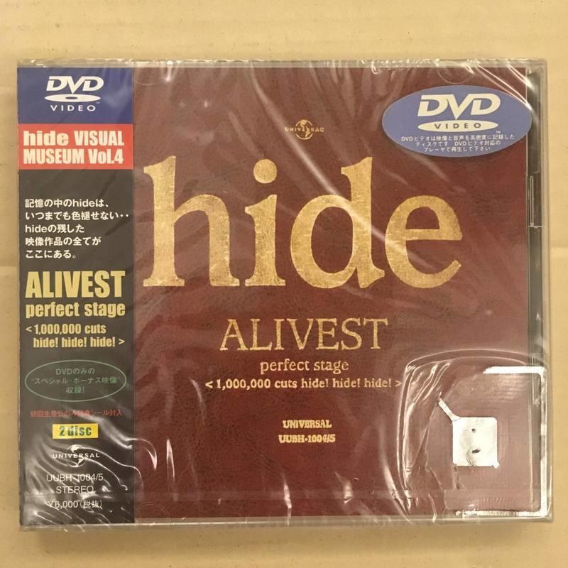 現貨 絕版 X JAPAN hide ALIVEST perfect stage 日版全區 2DVD（封面殘膠）