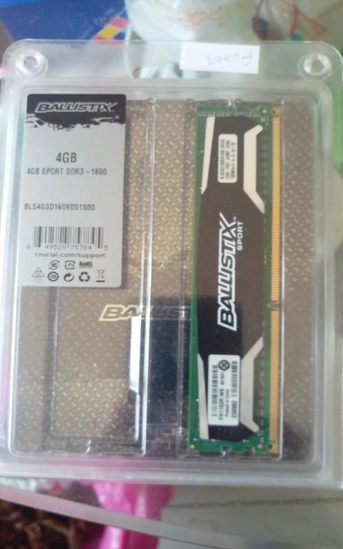 美光 Crucial Micron BallistiX 4GB SPORT DDR3 1600 1.5V 雙面顆粒