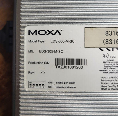 MOXA EDS-305-M-SC - [ H16 ] | 露天市集| 全台最大的網路購物市集